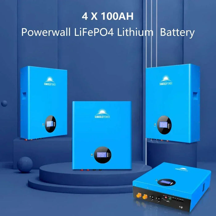 Green Vista Living Off Grid Solar Kit 10 X 550 Watts Solar Panels 4 X 5.12KWh Powerwall Lithium Battery 10KW... - Close-Up