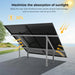 Green Vista Living Sungold Power Modular & Expandable Ground Mount Brackets for 2× 400W–590W Solar Panels - Dimensions