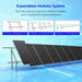 Green Vista Living Sungold Power Modular & Expandable Ground Mount Brackets for 2× 400W–590W Solar Panels - Lifestyle View