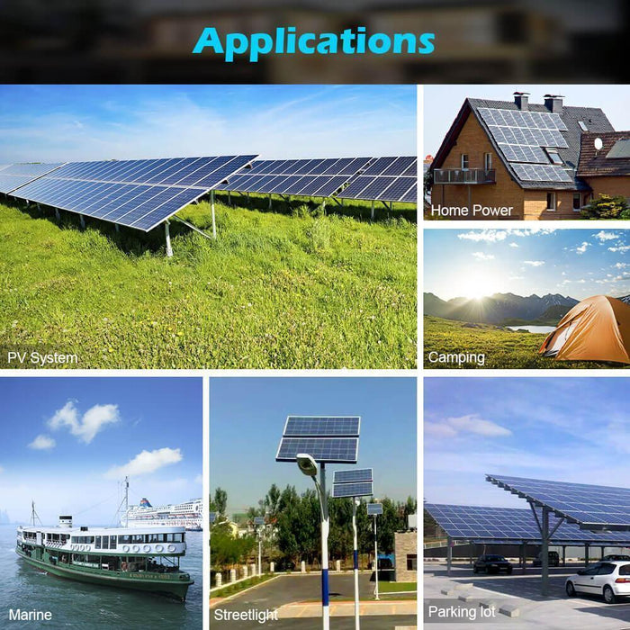 Green Vista Living Sungold Power 550 Watt Monocrystalline PERC Solar Panel - Dimensions
