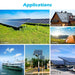 Green Vista Living Sungold Power 200 Watt Monocrystalline Solar Panel - Installation View