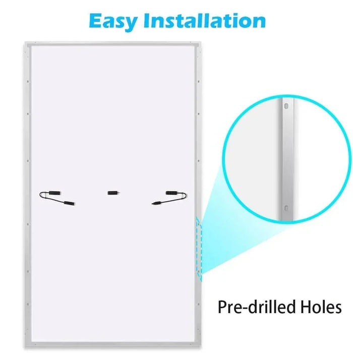 Green Vista Living Sungold Power 450 Watt Monocrystalline PERC Solar Panel - Detail View