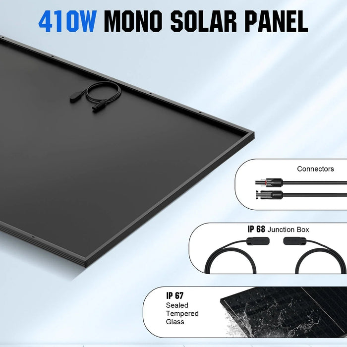 Green Vista Living ECO-WORTHY Complete Off-Grid Solar Panel Kit | 2×5kW 120V/240V Output |... - Installation View