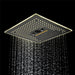 wonderland shower inc Flushed Mounted Matte Black 16'' x 16'' Shower Head: Featuring 64 LED Lights... - Lifestyle View