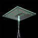wonderland shower inc Flushed Mounted Matte Black 16'' x 16'' Shower Head: Featuring 64 LED Lights, Music, Rainfall...