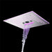 wonderland shower inc Flushed Mounted Brushed Nickel 16'' x 16'' Shower Head: Featuring 64 LED Lights, Music... - View 13