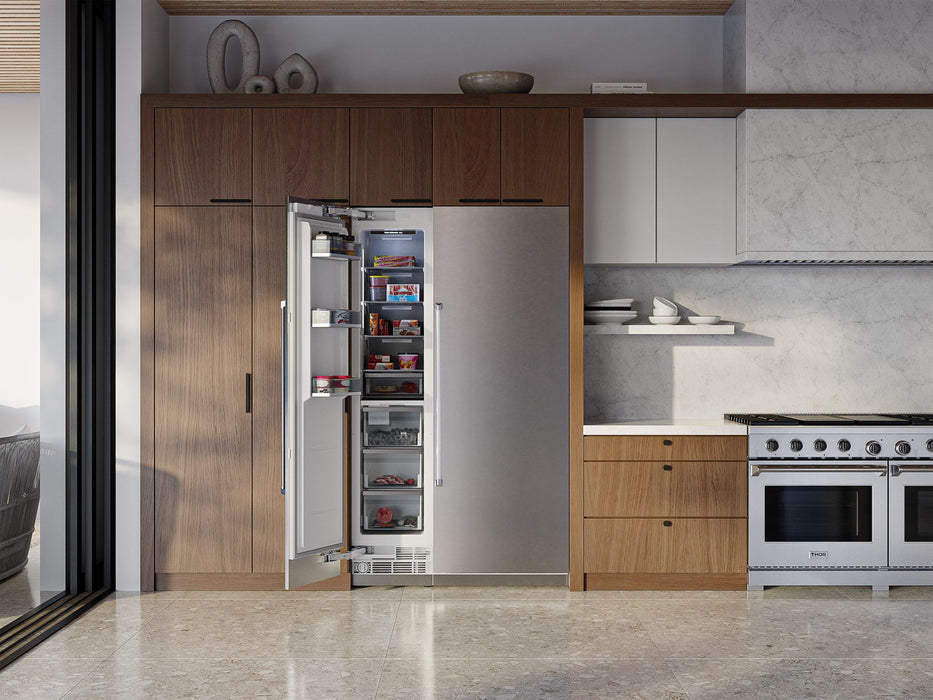 Thor Kitchen X Series 18-Inch Freezer Column (XRF18CFZ) – lifestyle open 1