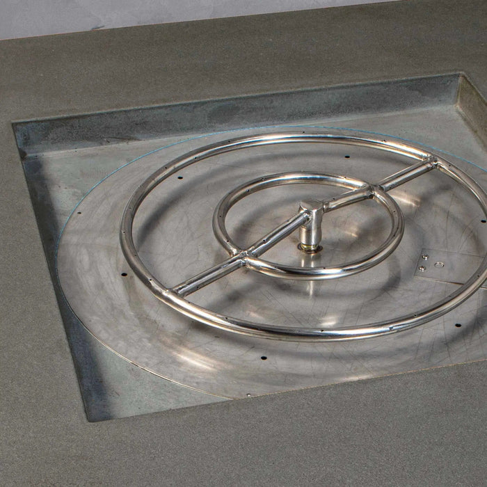 Starfire Designs Gravity 45" Square Concrete Gas Fire Pit Starfire Designs