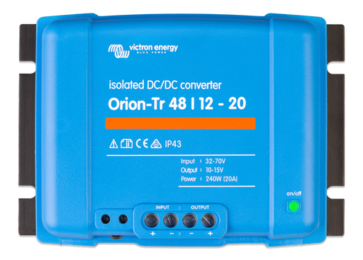 Victron Orion-Tr 48/12-20A (240W) Isolated DC-DC converter - Voltage Regulator - Victron Orion-Tr 48/12-20A (240W) Isolated DC-DC converter | Voltage Regulator front view