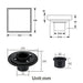 wonderland shower inc Oil rubbered bronze brass shower drain 4 or 8 inch with ABS base - Features