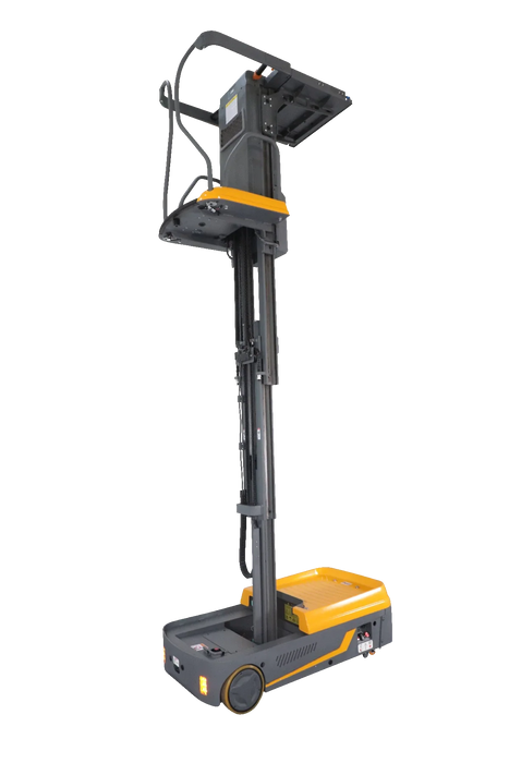 Xilin OPSM-II electric order picker fork and load detail