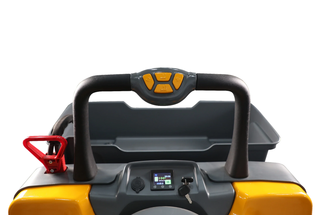 Xilin CBD40T electric pallet jack control handle close-up