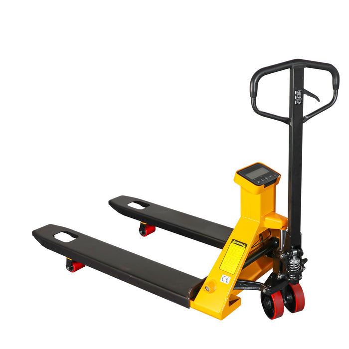 Xilin BFC25 scale pallet jack control handle close-up
