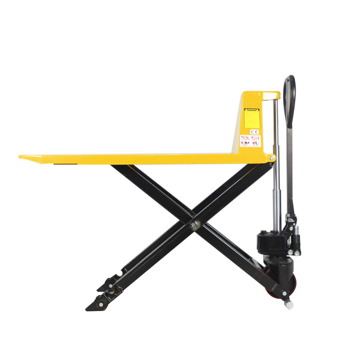 Xilin JF-685 high lift pallet jack in warehouse use