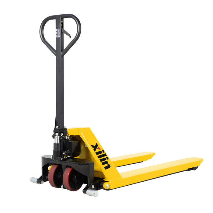 Xilin JF-685 2,200 lb high lift pallet jack front view