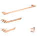 wonderland shower inc Luxurious 4-Piece Brass Rose Gold Bathroom Hardware Set: Towel... Shower Accessory - Installation View