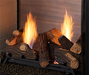 Monessen Natural Blaze 27 inch see-through burner shown with NBST27-F log set (sold separately)