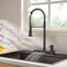 Forno Acqua -inch kitchen faucet in black hero product shot