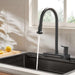 Forno Acqua -inch kitchen faucet in black hero product shot