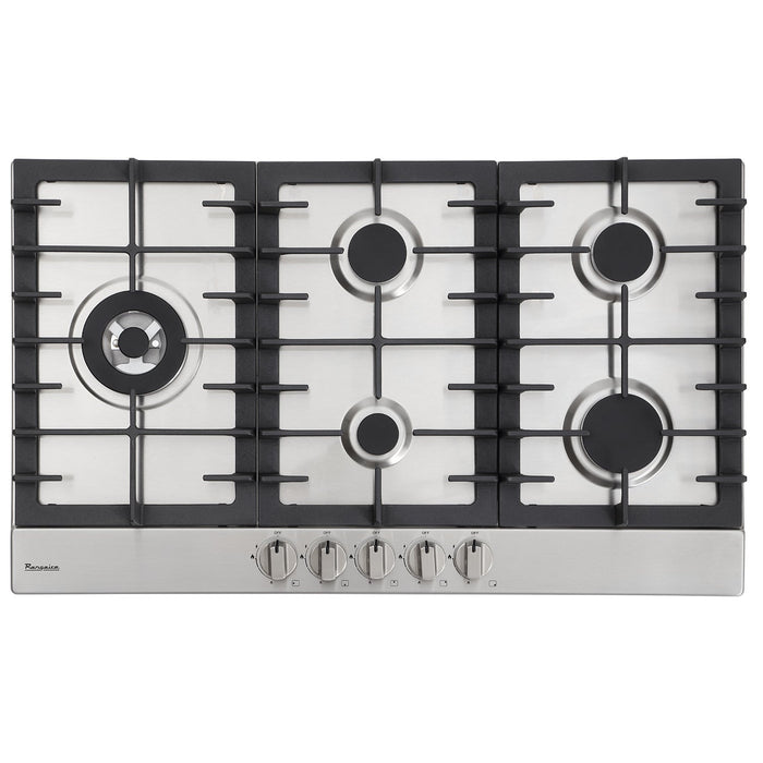 Rangaire 34" Gas Cooktop 5 Burners Stainless Steel RCG341S