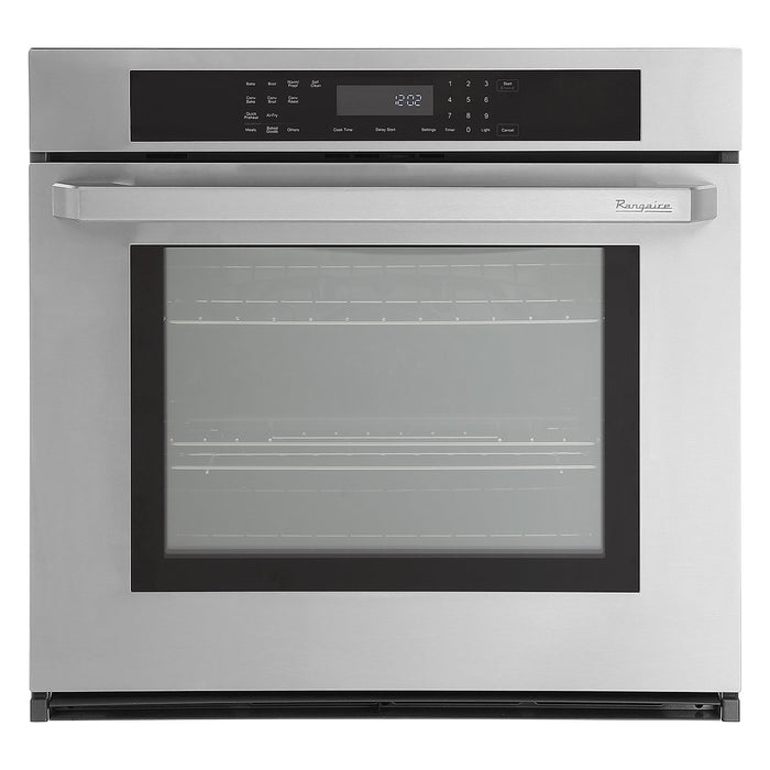 Rangaire 30" Single Electric Wall Oven Self-cleaning Air Fry True Convection Stainless Steel RWOS301GS