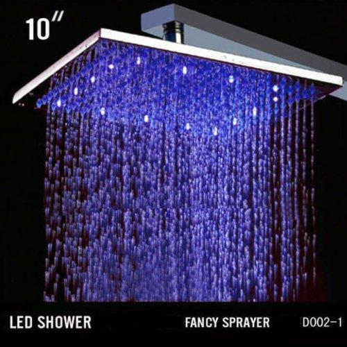 Cascada Showers 10” Rain Square Shower Set with Wall Mount Shower Arm - Detail View 3