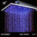 Cascada Showers 10” Rain Square Shower Set with Wall Mount Shower Arm - Detail View 3