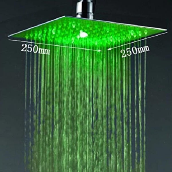 Cascada Showers 10” Rain Square Shower Set with Wall Mount Shower Arm - Alternate View