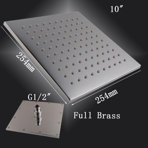 Cascada Showers 10" Square Rainfall LED Shower Head - Product Image 6