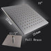 Cascada Showers 10" Square Rainfall LED Shower Head - Product Image 6