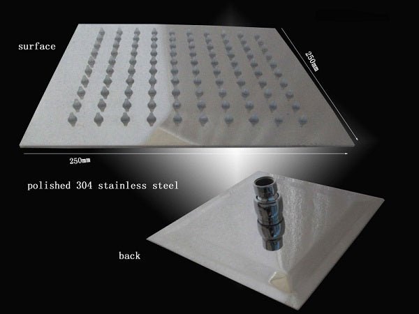 Cascada Showers 10" Square Rainfall LED Shower Head - Product Image 13