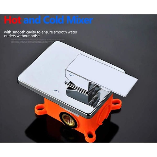 Cascada Showers 10" Square Wall Mounted Shower System LED Automated - Product Image 5