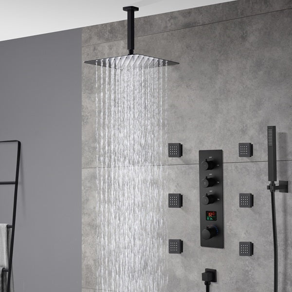 10" Thermostatic Digital Shower System By Cascada Showers - Main Product Image