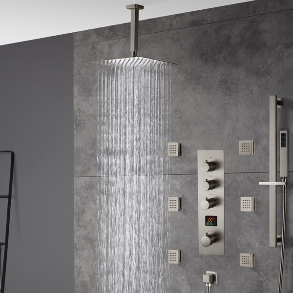 10" Thermostatic LCD Display Shower System by Cascada Showers - Main Product Image