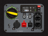 Champion 100571 2300W/3500W Generator Gas Inverter Low THD CO Shield New - Dimensions