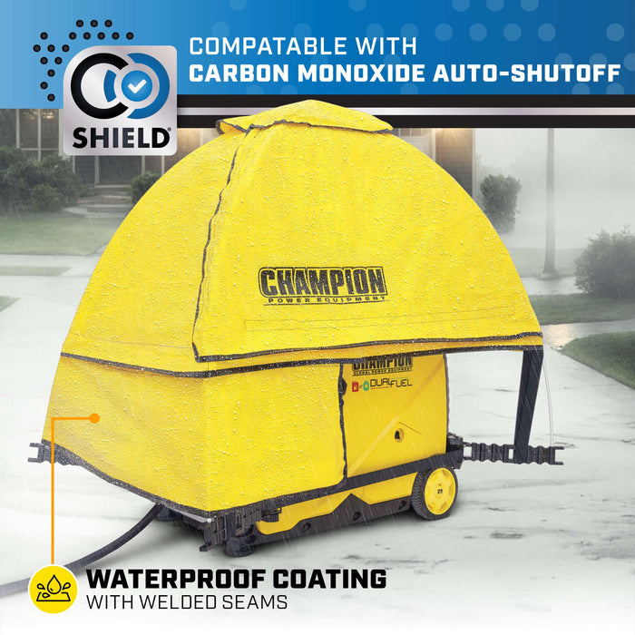 Champion 100603 Storm Shield Severe Weather Inverter Generator Cover for 2,000 to 11,000 Watt Inverters New - Side View