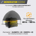 Champion 100603 Storm Shield Severe Weather Inverter Generator Cover for 2,000 to 11,000 Watt... - Installation View