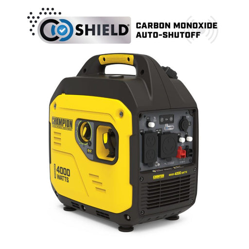Champion 4000W Portable Inverter Generator with CO Shield® - 3000 Running Watts - 100809
