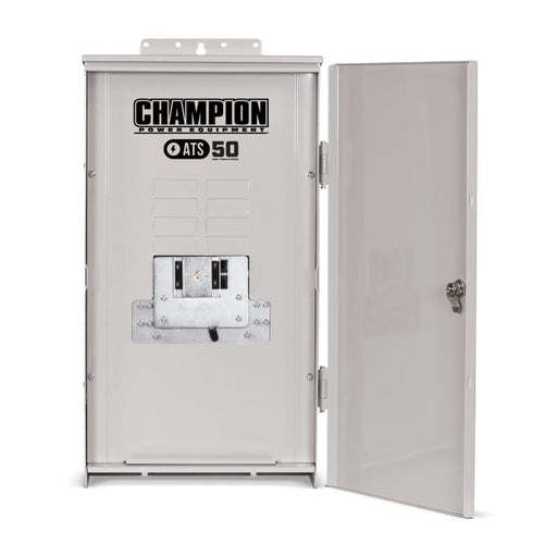 Champion 100177 8.5kW Home Standby Generator Nema 3R Transfer Switch New - Side View