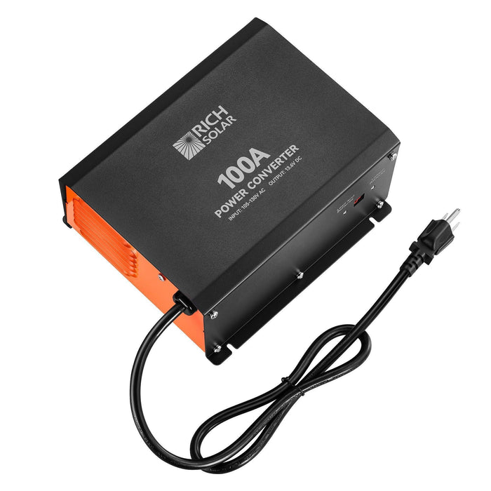 Green Vista Living Rich Solar - 100 Amp Power Converter | 100A 120V Battery Charger | Overload... - Installation View