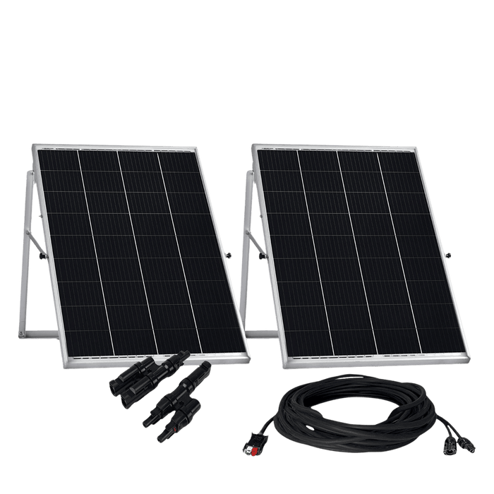 Nature's Generator 200W Rigid Solar Panels w/ cable and connector - Main Product Image