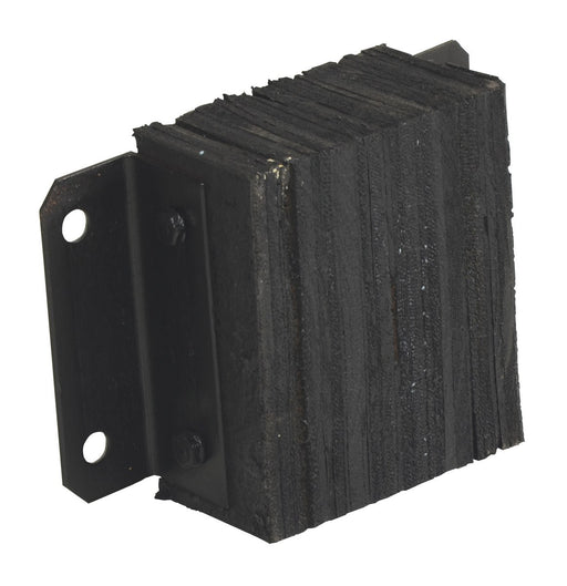 Vestil 1012-4.5 Laminated Rubber Dock Bumper 10 in. x 8 in. x 4-1/2 in. Bumper Size Black