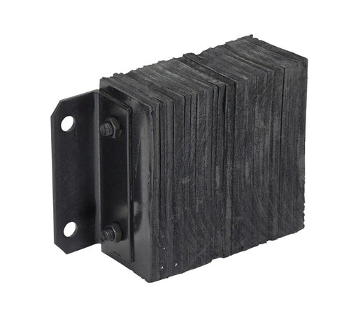 Vestil 1014-4.5F Laminated Rubber Dock Bumper 10 in. x 10 in. x 4-1/2 in. Bumper Size Black