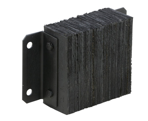 Vestil 1014-4.5 Laminated Rubber Dock Bumper 10 in. x 10 in. x 4-1/2 in. Bumper Size Black