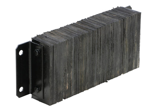 Vestil 1024-4.5 Laminated Rubber Dock Bumper 10 in. x 20 in. x 4-1/2 in. Bumper Size Black