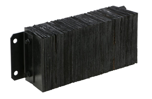 Vestil 1024-6 Laminated Rubber Dock Bumper 10 in. x 20-1/4 in. x 6 in. Bumper Size Black