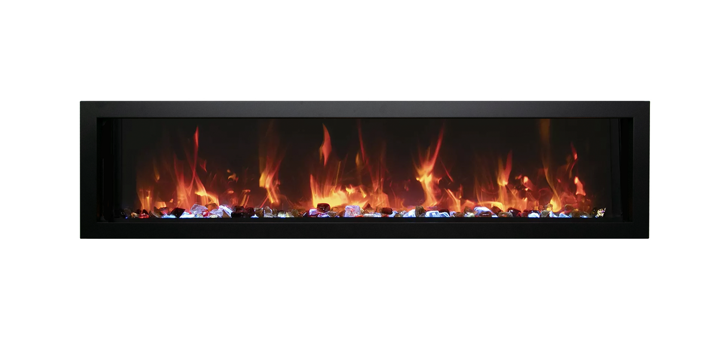 65" Electric Fireplace WM-SLIM-65 - detail close-up