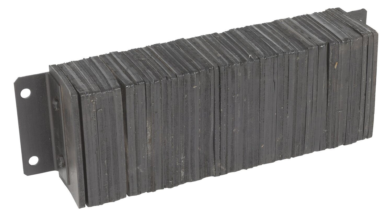 Vestil 1030-6 Laminated Rubber Dock Bumper 10 in. x 26-1/4 in. x 6 in. Bumper Size Black