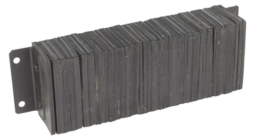 Vestil 1030-6 Laminated Rubber Dock Bumper 10 in. x 26-1/4 in. x 6 in. Bumper Size Black