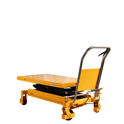Xilin SPS800 hydraulic lift table side angle view